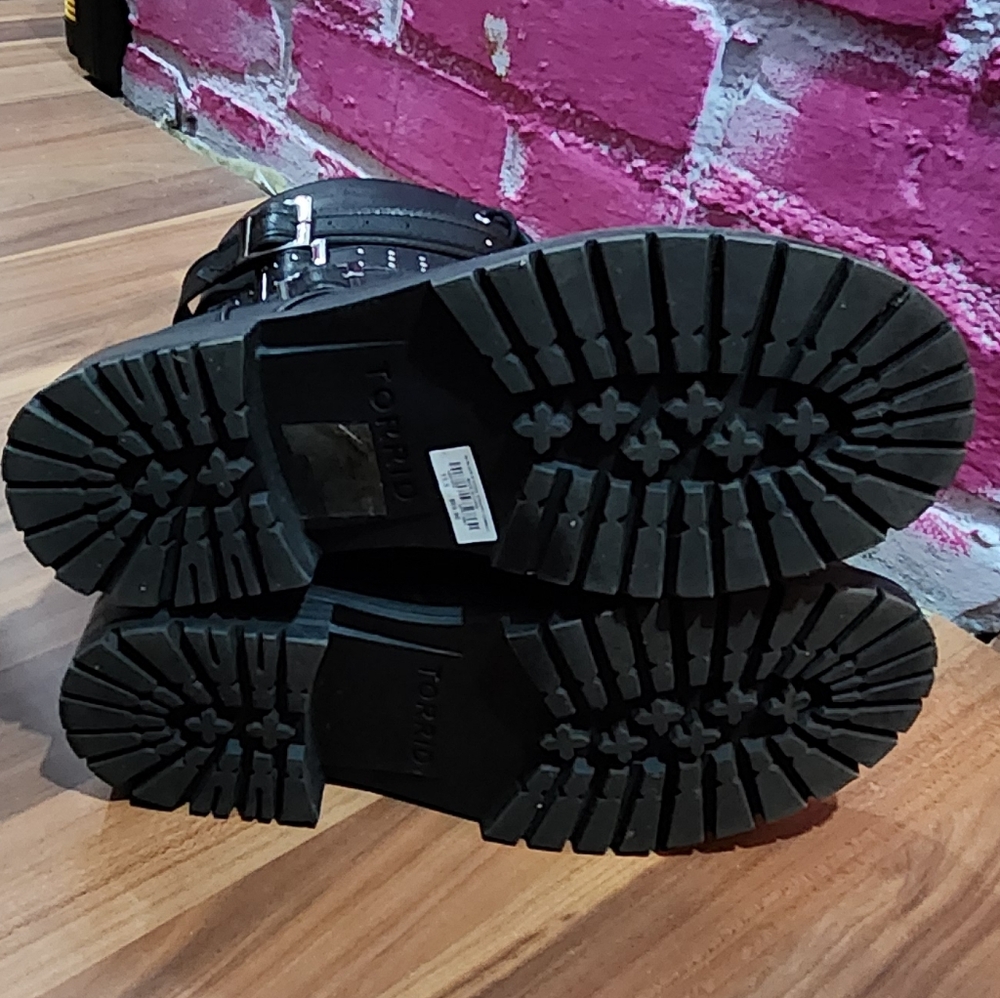 Torrid Strappy Combat Boots (Wide) - Picture 8 of 10
